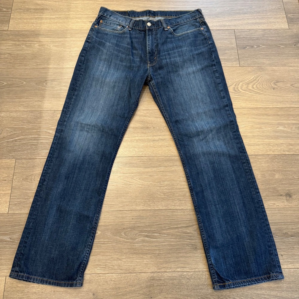 Levis 514 Straight Fit Mens Jeans W36 L32 Medium Wash Blue Denim 0446